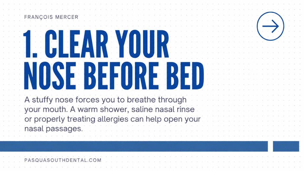 Start by Clearing Your Nose